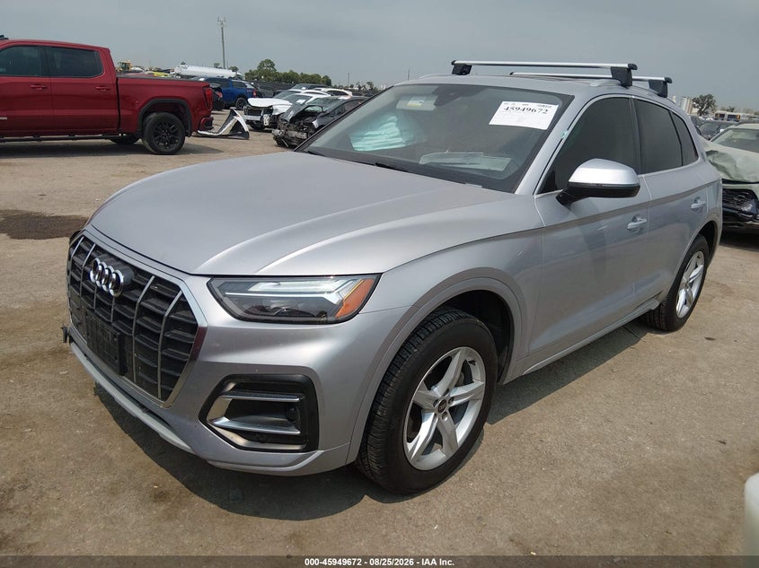 2022 Audi Q5, Right Front, IAAI, VIN WA1ABAFY8N2106008 — photo 2