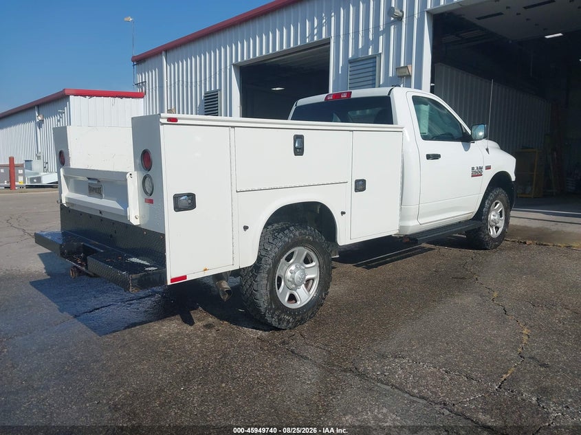 Vin: 3c7wr5aj5jg289249, lot: 46448954, ram 2500 tradesman  4x4 8' box 20184