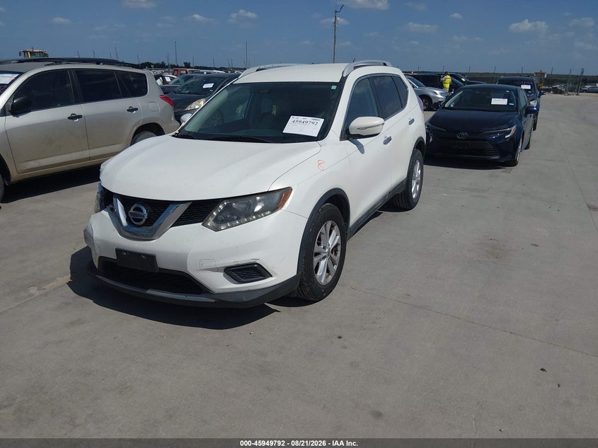2014 Nissan Rogue, Левый бок, IAAI, VIN 5N1AT2MTXEC866690 — фото 2