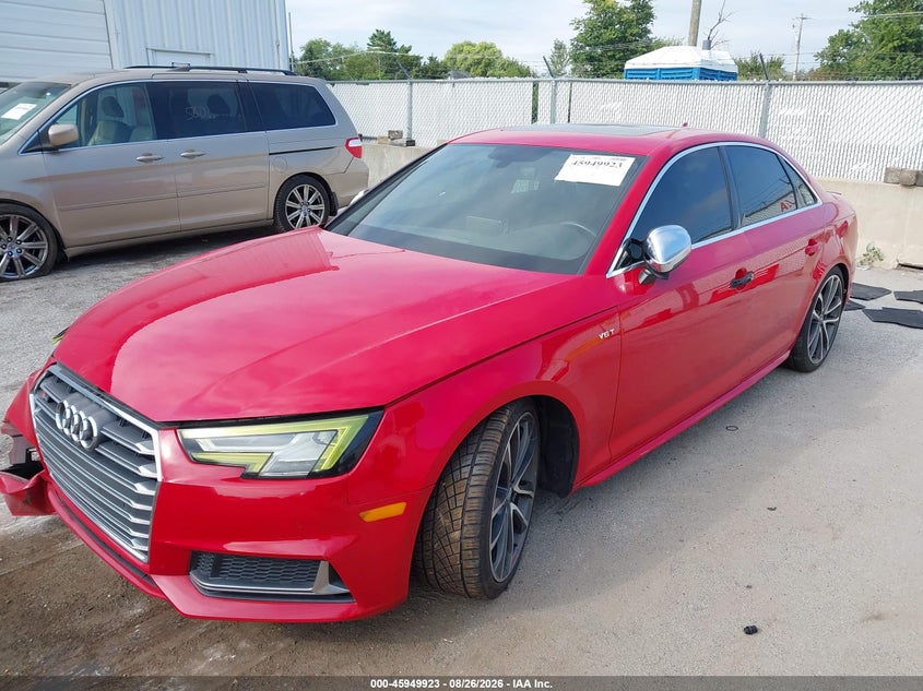 2018 Audi S4, Right Front, IAAI, VIN WAUC4AF41JA003354 — photo 2