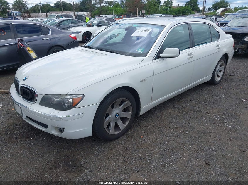 2008 BMW 7er, Обычный износ, IAAI, VIN WBAHN83548DT81945 — фото 2