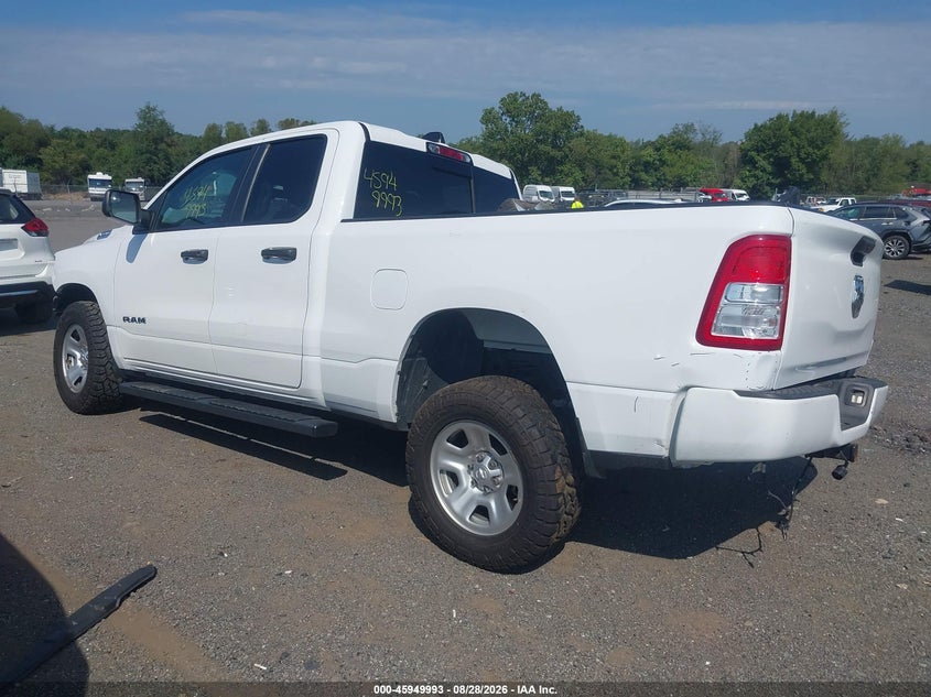 Vin: 1c6rrfcg1mn725910, lot: 46449207, ram 1500 tradesman  4x4 6'4 box 20213