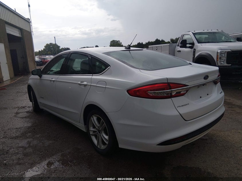 Vin: 3fa6p0uu8jr243629, lot: 46449261, ford fusion hybrid s 20183