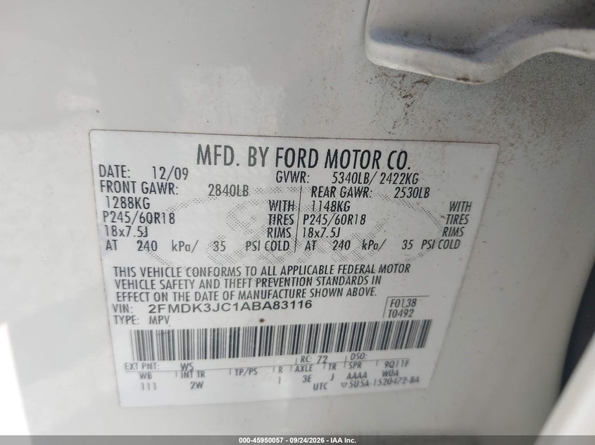 2010 FORD EDGE SEL · Фото 9