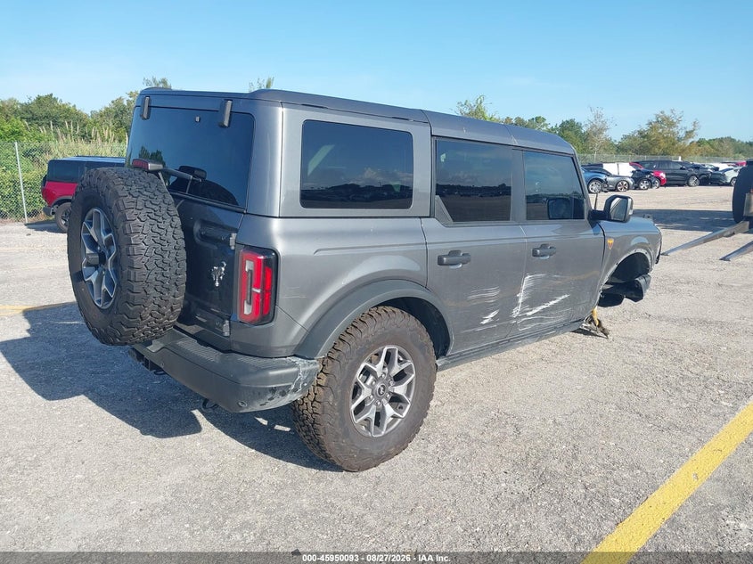 Vin: 1fmee9bpxsla85304, lot: 46449307, ford bronco badlands 20254