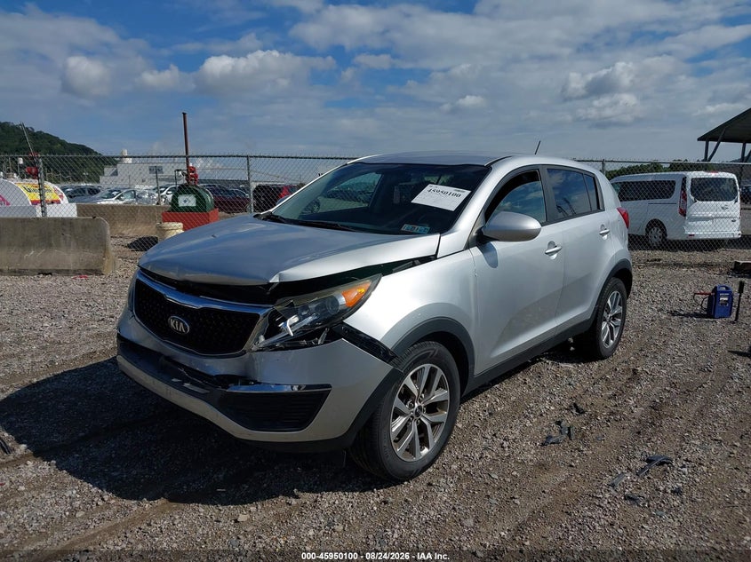2015 Kia Sportage Lx, Front End, IAAI, VIN KNDPB3AC6F7718431 — photo 2
