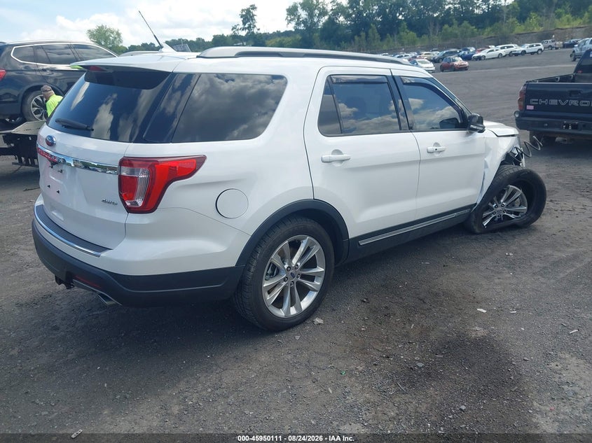 Vin: 1fm5k8d82jgb83792, lot: 46449325, ford explorer xlt 20184