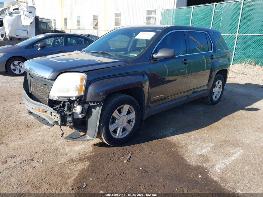2014 GMC Terrain, Удар спереди, IAAI, VIN 2GKALMEK9E6145330 — фото 2