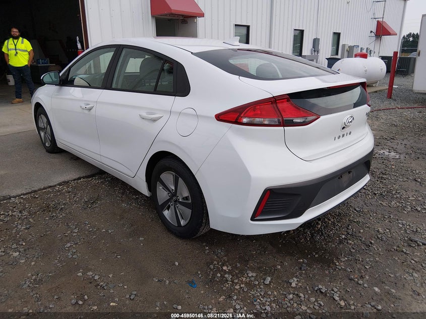 Vin: kmhc65lc5mu246924, lot: 46449360, hyundai ioniq hybrid blue 20213