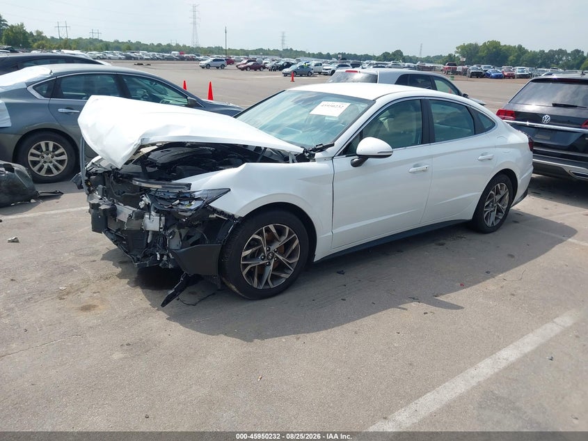 2021 Hyundai Sonata Sel, Front End, IAAI, VIN KMHL64JA4MA152904 — photo 2