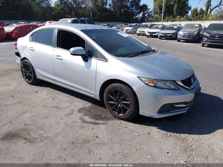 2014 Honda Civic Lx, Правый зад, IAAI, VIN 2HGFB2F54EH527112