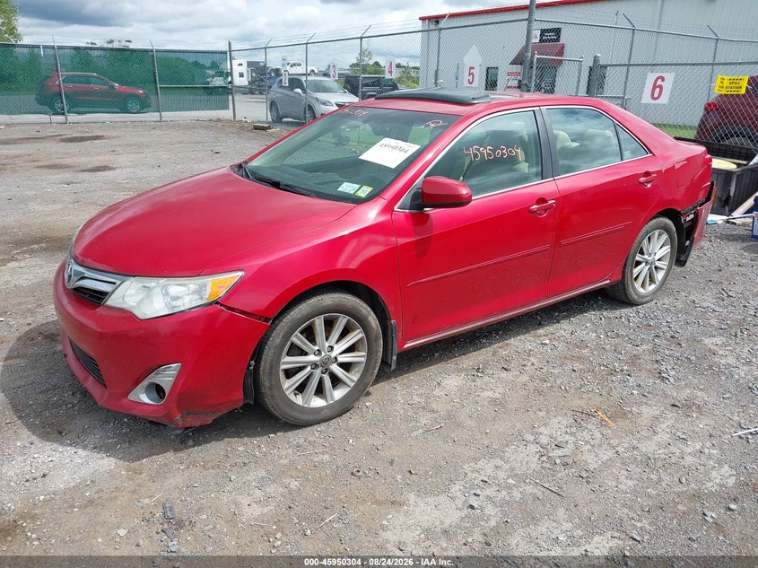 2012 Toyota Camry, Right Rear, IAAI, VIN 4T1BF1FK7CU502325 — photo 2