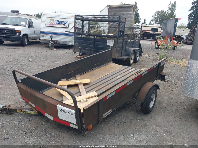 2002 SNOWBEAR UTILITY TRAILER auction photo 2