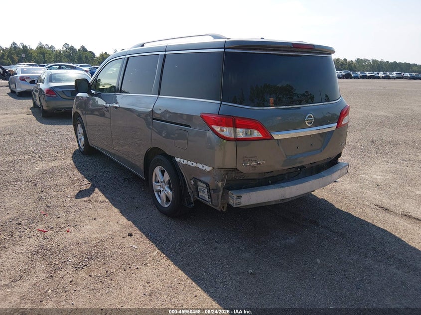 2015 NISSAN QUEST VAN 3.5L V-6 DOHC, VVT, REGULAR , 260HP
