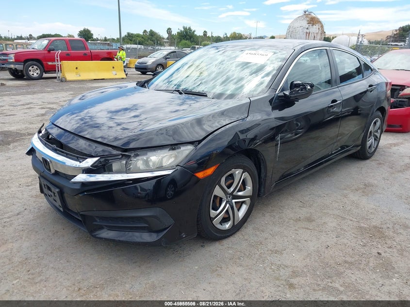 2017 Honda Civic, Front End, IAAI, VIN 19XFC2F58HE224393 — photo 2