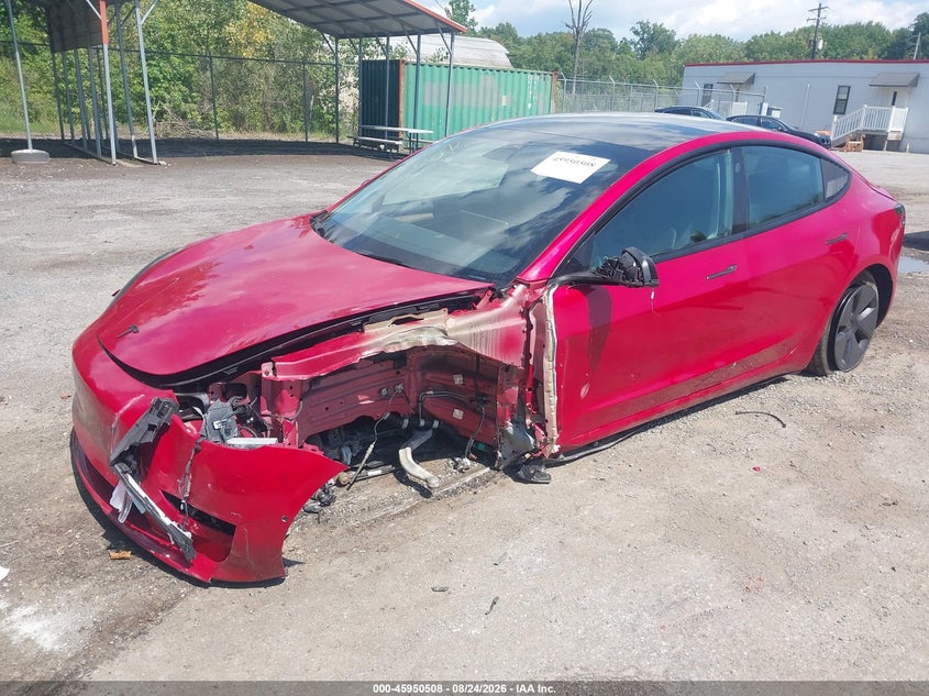 Vin: 5yj3e1ea2nf118694, lot: 46449722, tesla model 3 rear-wheel drive 20222