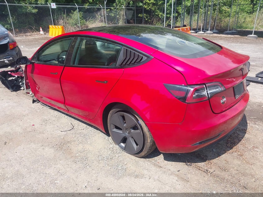 Vin: 5yj3e1ea2nf118694, lot: 46449722, tesla model 3 rear-wheel drive 20223
