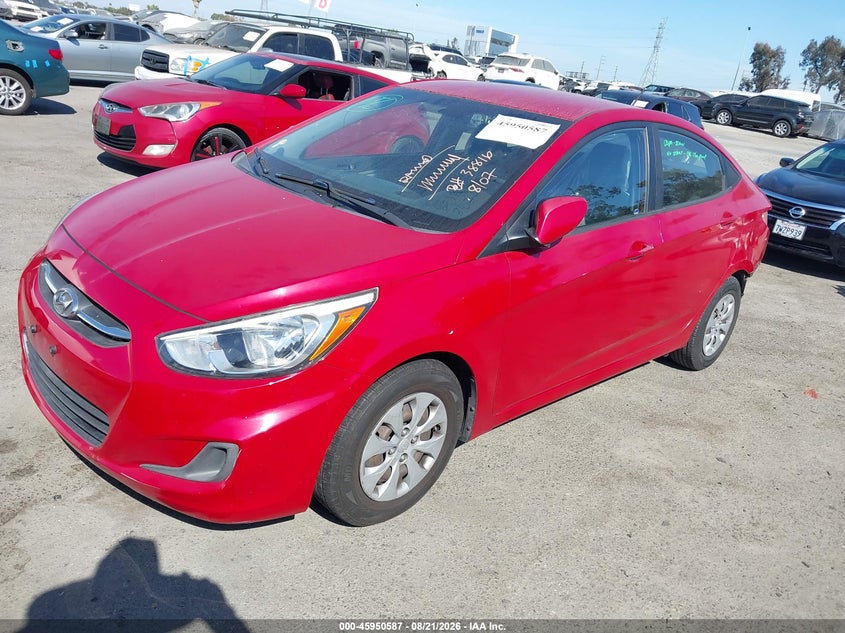 2015 Hyundai Accent, Rear, IAAI, VIN KMHCT4AE7FU819672 — photo 2