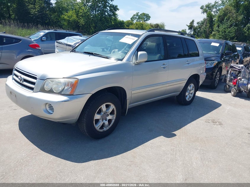 2002 Toyota Highlander, Обычный износ, IAAI, VIN JTEHF21A620074459 — фото 2