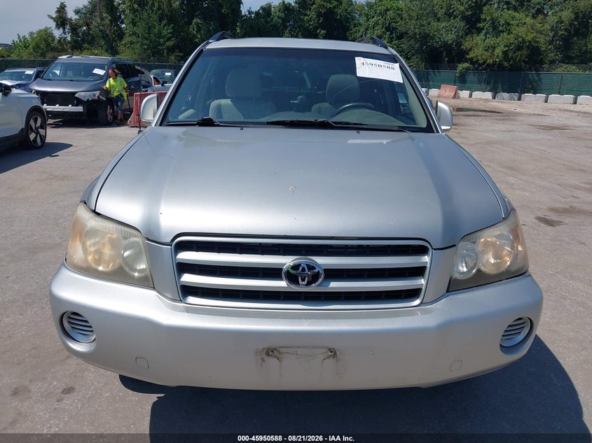 2002 TOYOTA HIGHLANDER SPORT UTILITY VEHICLE 3.0L V-6 DOHC, VVT, REGULAR , 220HP
