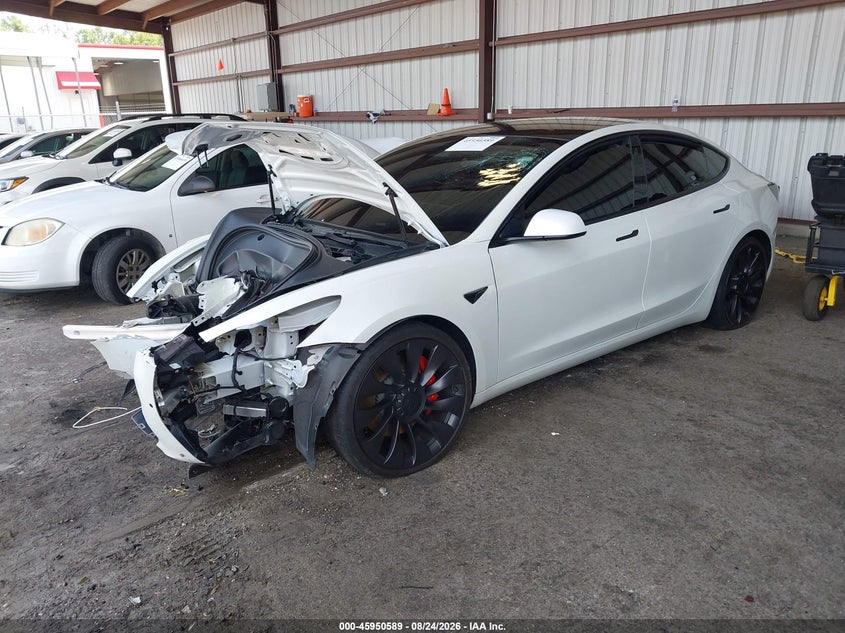 2021 TESLA MODEL 3 auction photo 2