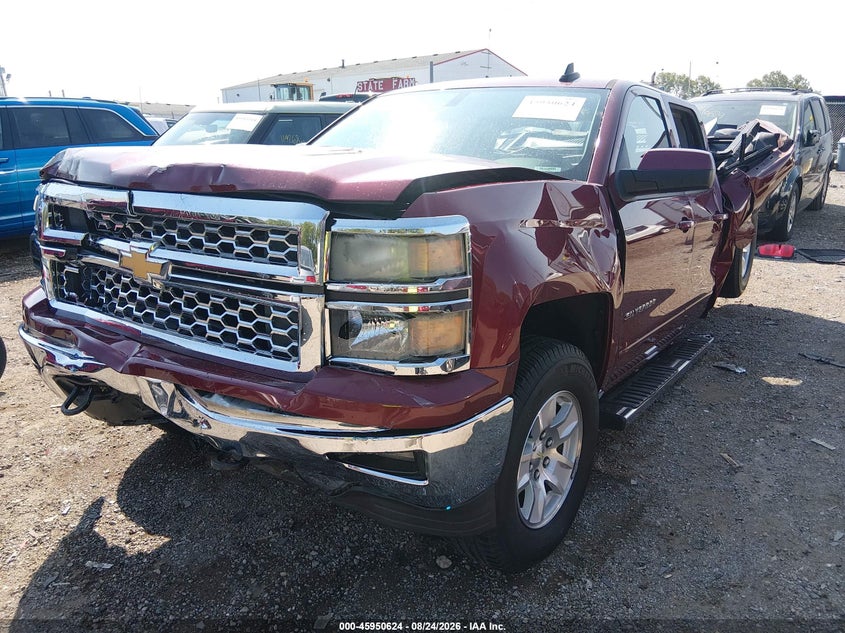 2015 Chevrolet Silverado, Перед і зад, IAAI, VIN 1GCVKREC5FZ353782 — фото 2