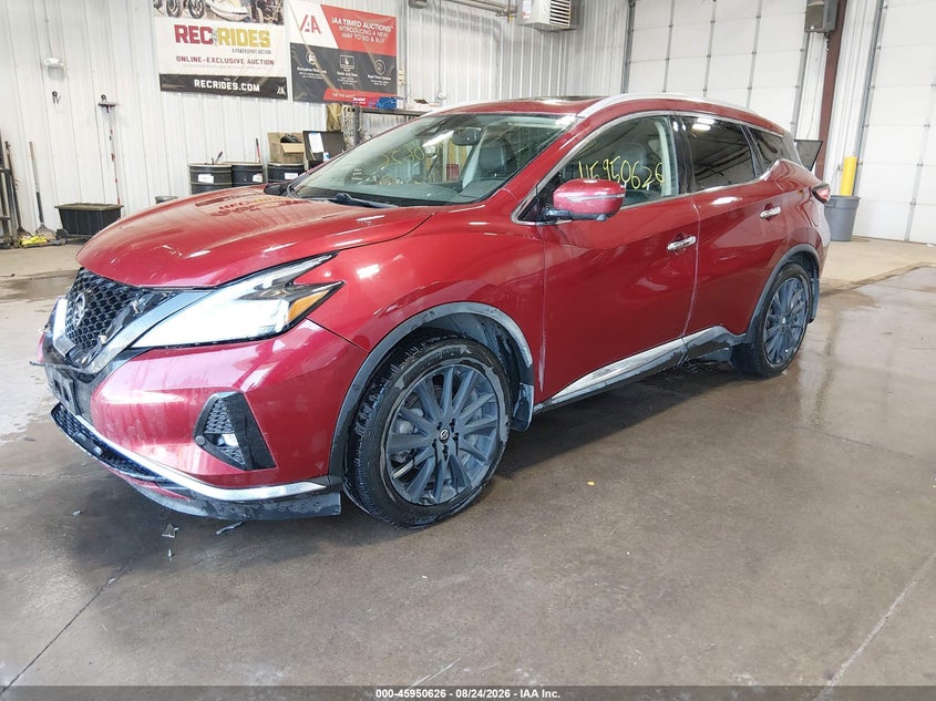 2020 Nissan Murano Platinum Intelligent Awd, Front End, IAAI, VIN 5N1AZ2DS0LN104945 — photo 2