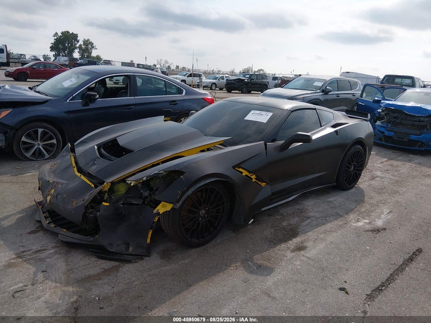2015 Chevrolet Corvette, Front End, IAAI, VIN 1G1YJ2D75F5105401 — photo 2