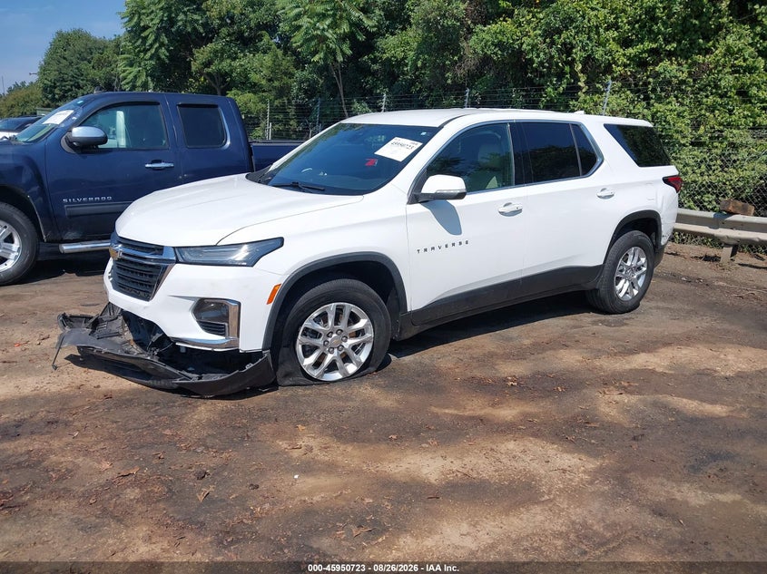 2023 Chevrolet Traverse, Front End, IAAI, VIN 1GNERLKW1PJ239311 — photo 2
