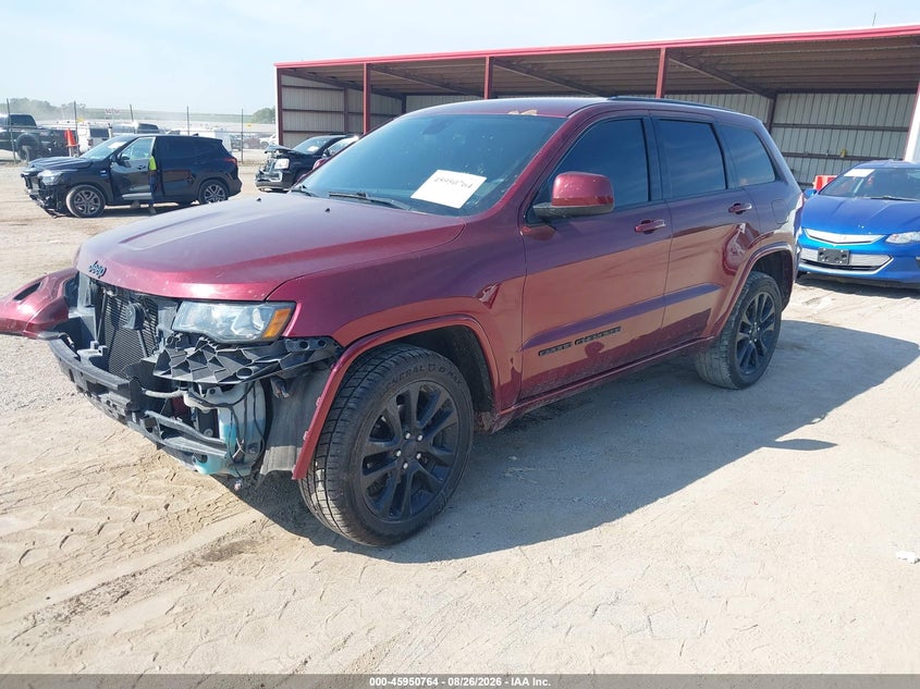 2017 Jeep Grand Cherokee Altitude, Удар спереди, IAAI, VIN 1C4RJFAG9HC822406 — фото 2