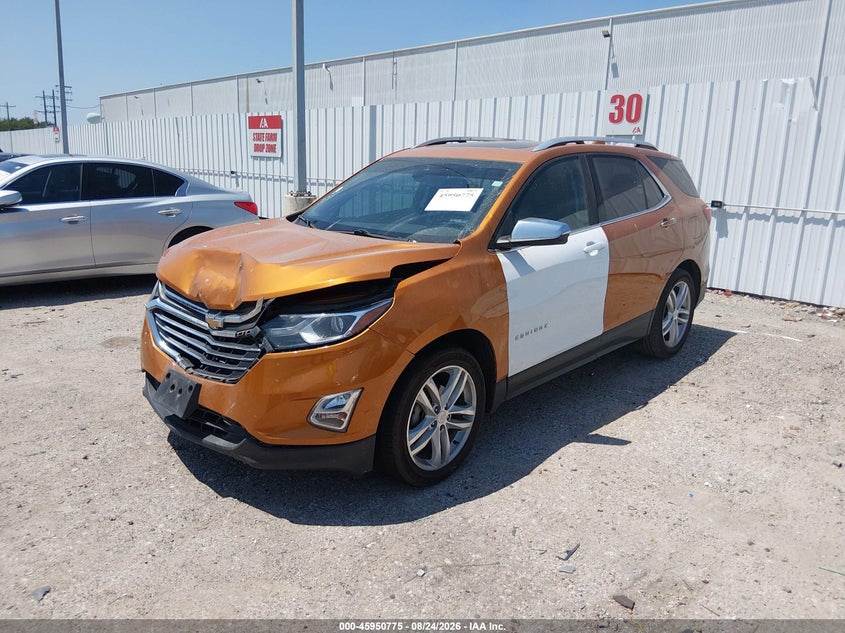 2018 Chevrolet Equinox, Front End, IAAI, VIN 2GNAXMEV3J6114876 — photo 2