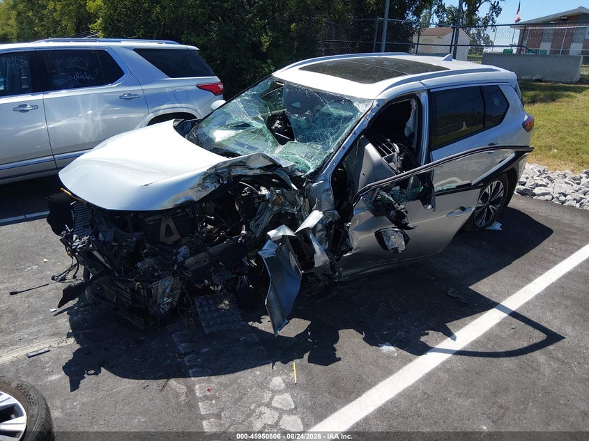 2021 Nissan Rogue, Front End, IAAI, VIN 5N1AT3BA9MC694044 — photo 2