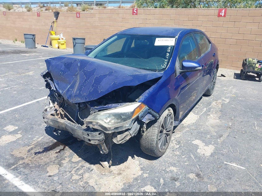 2015 Toyota Corolla, Front End, IAAI, VIN 5YFBURHE6FP331536 — photo 2