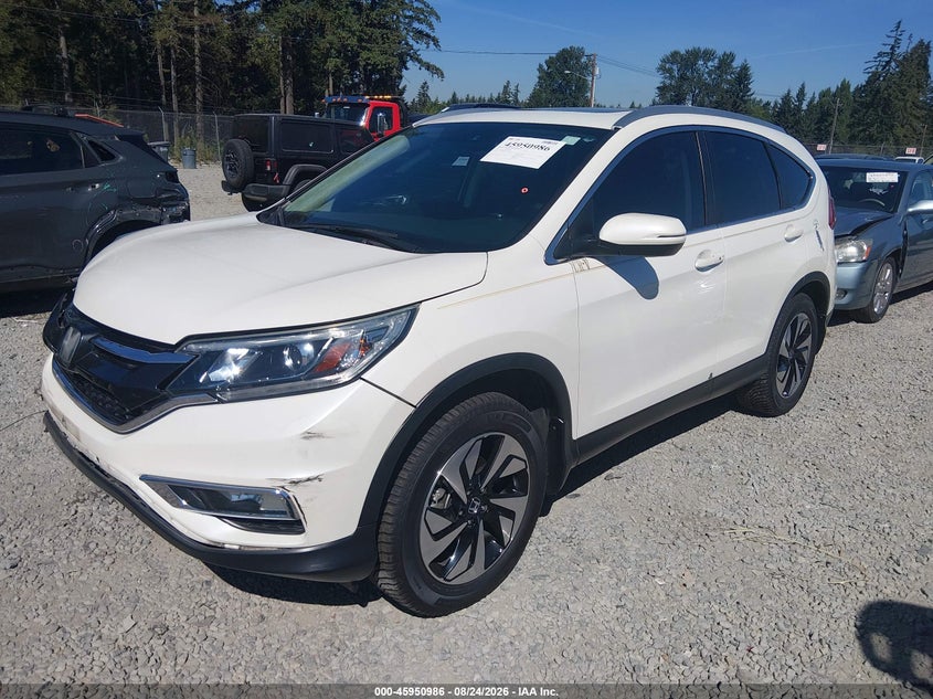 2015 Honda CR-V, Front End, IAAI, VIN 5J6RM4H99FL116370 — photo 2