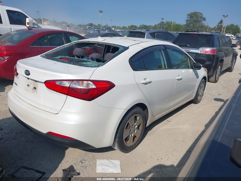 Vin: knafx4a69f5375801, lot: 46450208, kia forte lx 20154