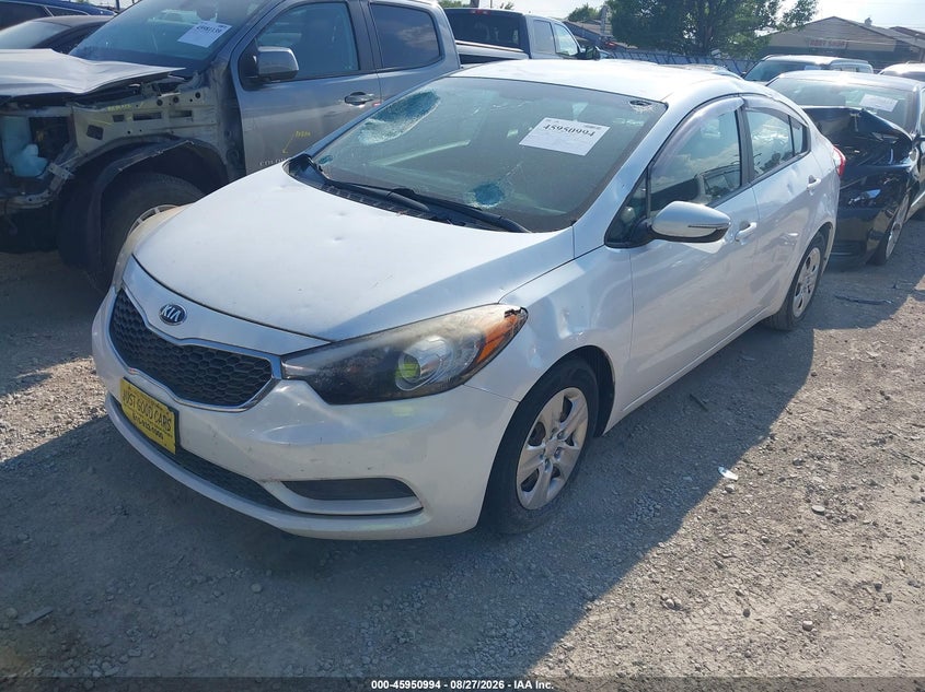 Vin: knafx4a69f5375801, lot: 46450208, kia forte lx 20152