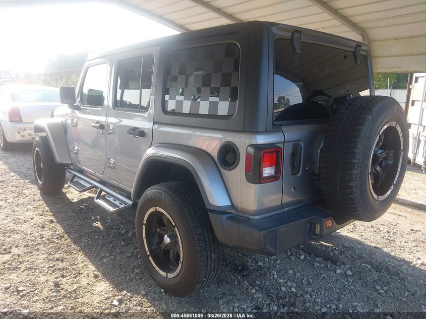 Vin: 1c4hjxeg2jw125434, lot: 46450223, jeep wrangler unlimited sahara 4x4 20183
