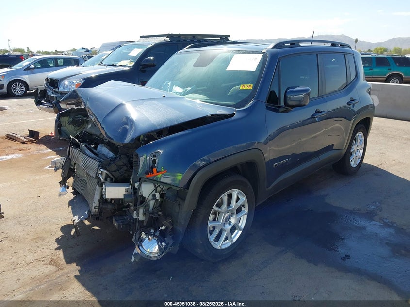 2020 Jeep Renegade Latitude Fwd, Front End, IAAI, VIN ZACNJABBXLPM01252 — photo 2
