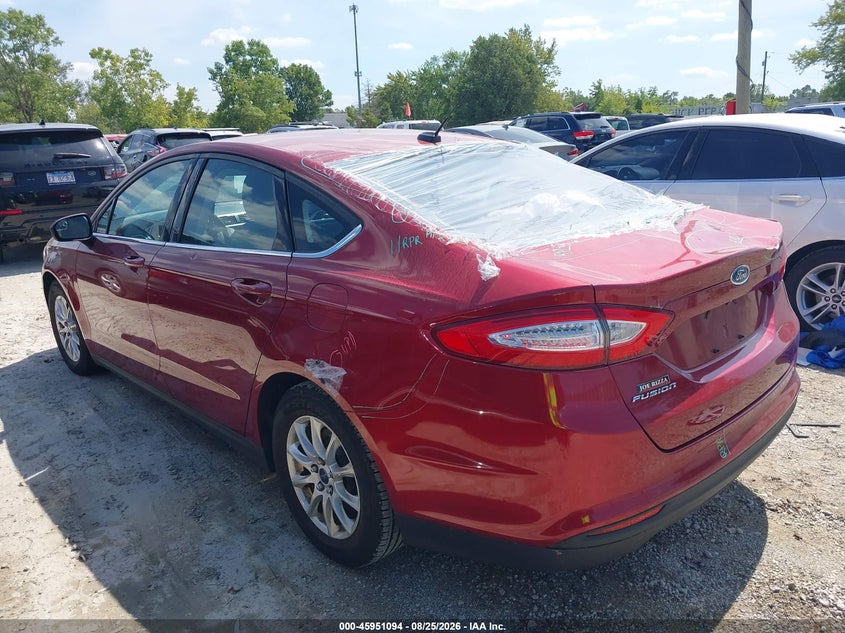 Vin: 3fa6p0g79fr203637, lot: 46450308, ford fusion s 20153