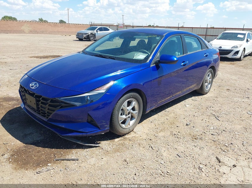 Vin: 5npll4ag0mh050784, lot: 46450357, hyundai elantra se 20212
