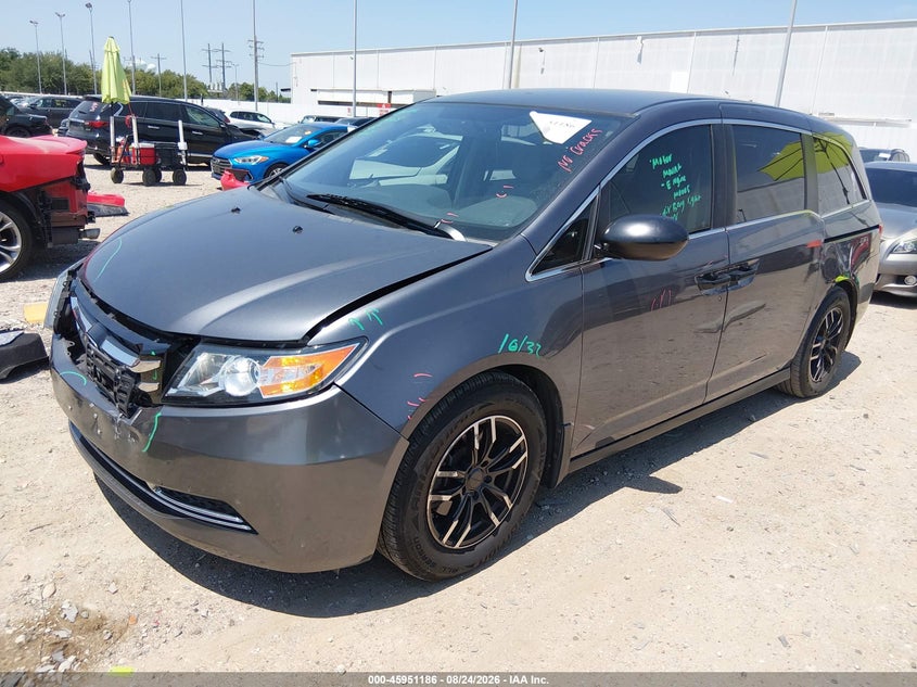 Vin: 5fnrl5h27gb100030, lot: 46450400, honda odyssey lx 20162