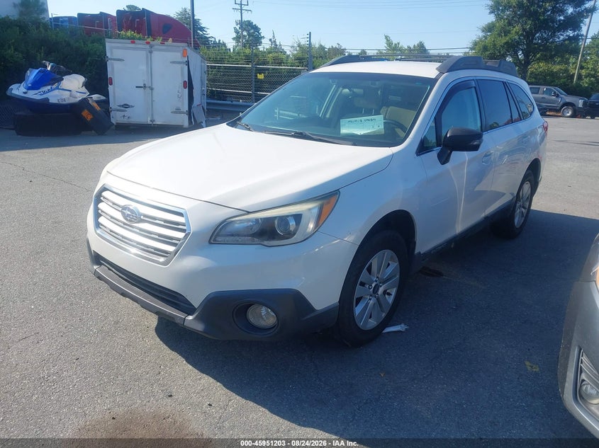 2016 Subaru Outback, Обычный износ, IAAI, VIN 4S4BSAFC7G3219195 — фото 2