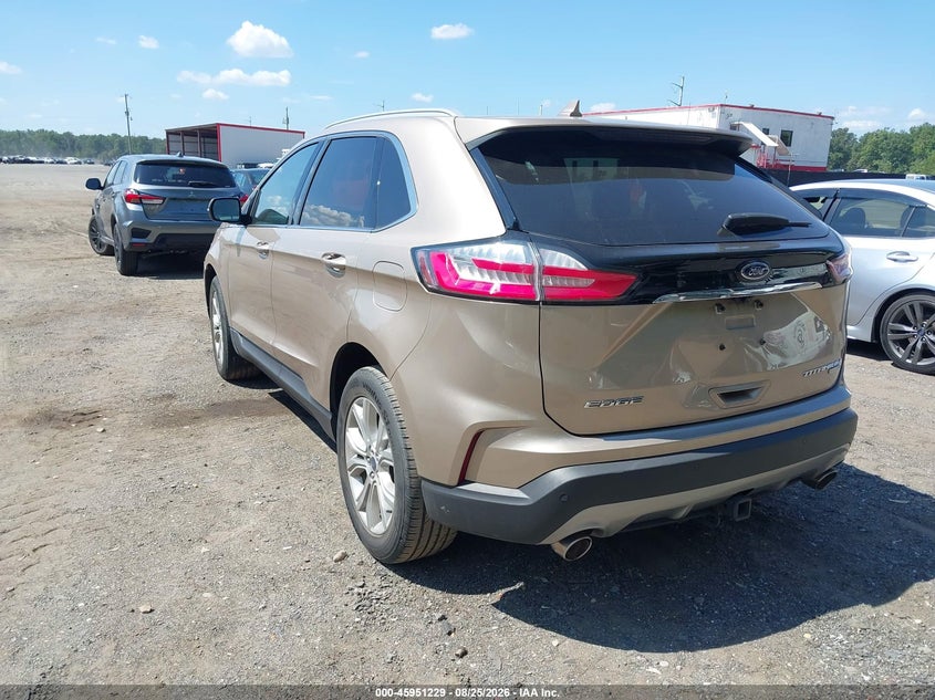 Vin: 2fmpk4k92lba74613, lot: 46450443, ford edge titanium 20203