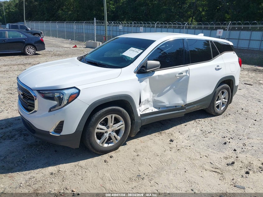 2018 GMC Terrain, Левый бок, IAAI, VIN 3GKALLEV0JL146683 — фото 2