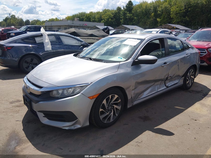 Vin: 19xfc2f78je201753, lot: 46450625, honda civic ex 20182