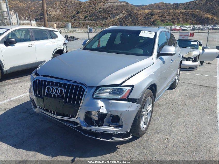 2016 Audi Q5, Front End, IAAI, VIN WA1L2AFP9GA049343 — photo 2