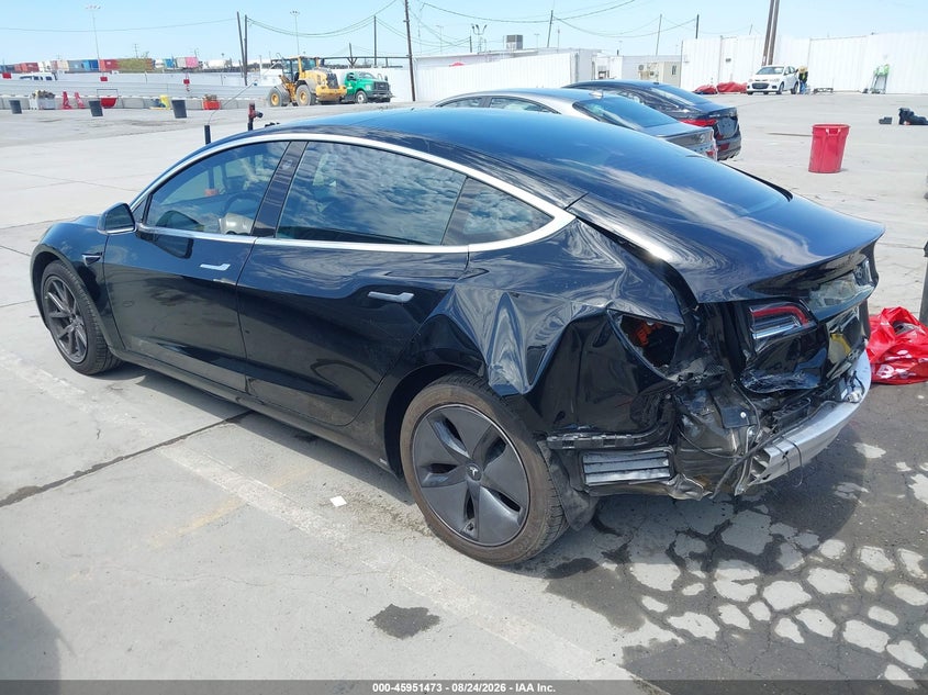 Vin: 5yj3e1eaxkf361844, lot: 46450687, tesla model 3 long range/mid range/standard range/standard range plus 20193