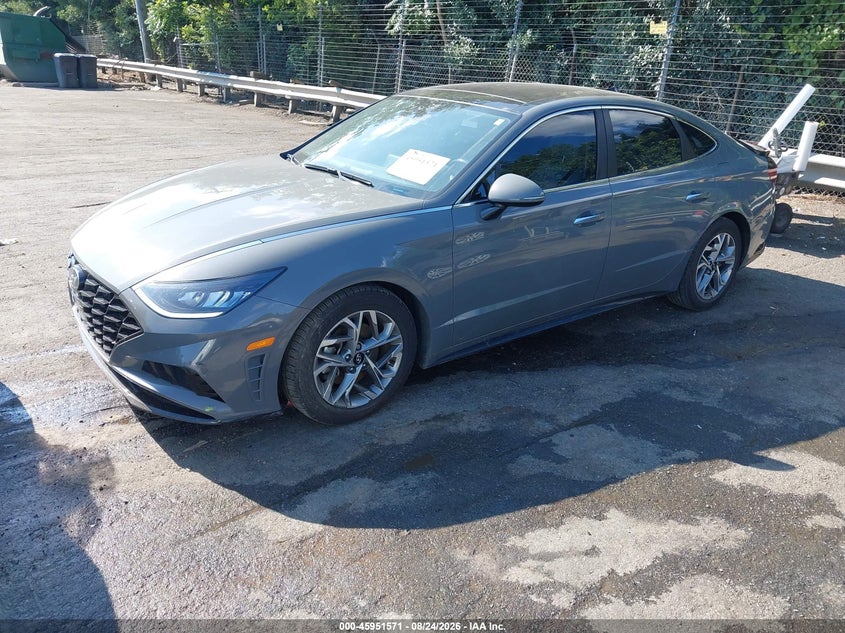 2020 Hyundai Sonata, Rear, IAAI, VIN 5NPEF4JA9LH023903 — photo 2