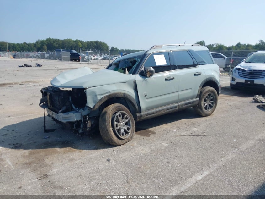 2024 Ford Bronco Sport Big Bend, Front End, IAAI, VIN 3FMCR9B68RRF58275 — photo 2