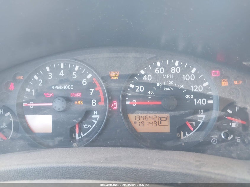 NISSAN FRONTIER 2005 VIN 1N6AD07W65C457787
